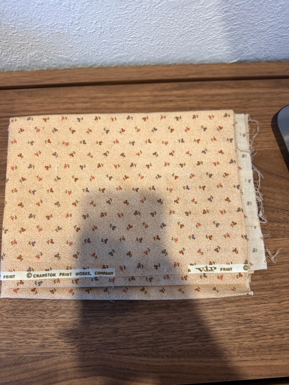 Cream Floral Tiny Blossom Cotton Fabric